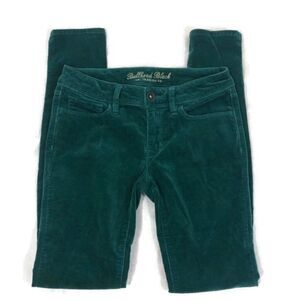 Bullhead Black Velour Feel Dark Teal Skinny Pants‎